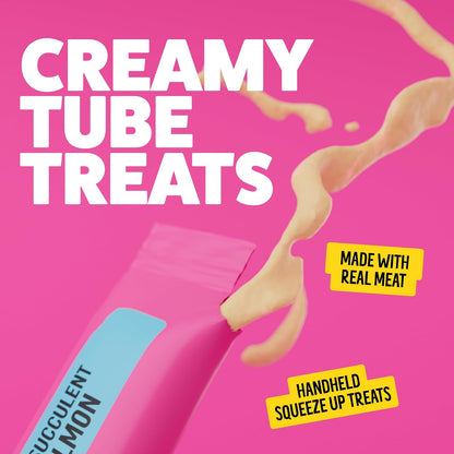 Creamy texture of Bonkers salmon lickable cat treat