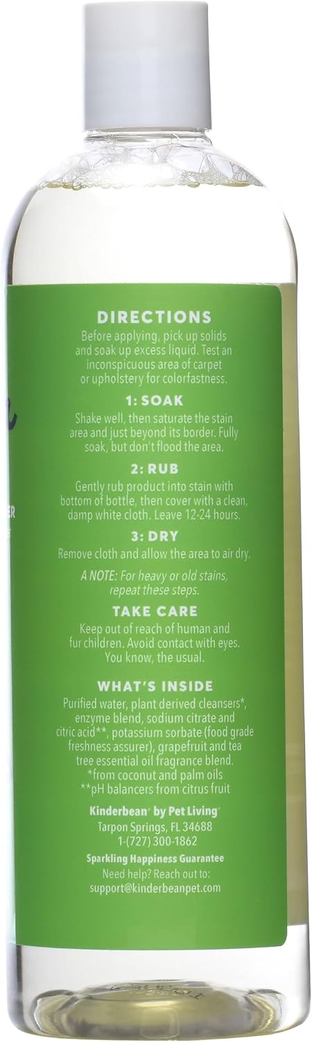 Pet safe stain and odor neutralizer spray bottle for home cleaning