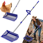 Veemi chicken poop scooper rake front view for poultry coop cleaning accessory