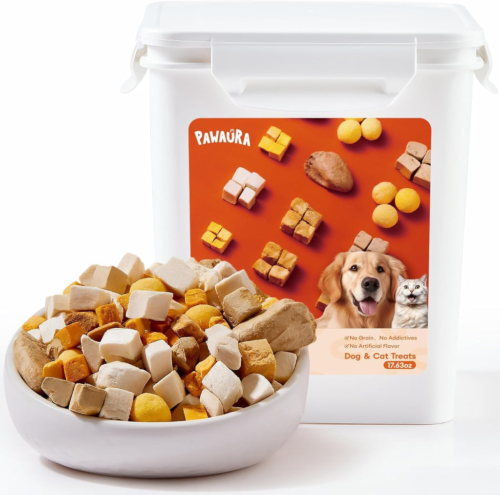 Freeze Dried Chicken Cats & Dogs Treats, High Protein Single Ingredient - No Additives | Grain Free | Training & Nutrition Supplements, Sealed Box, 1.1LB - Image 11