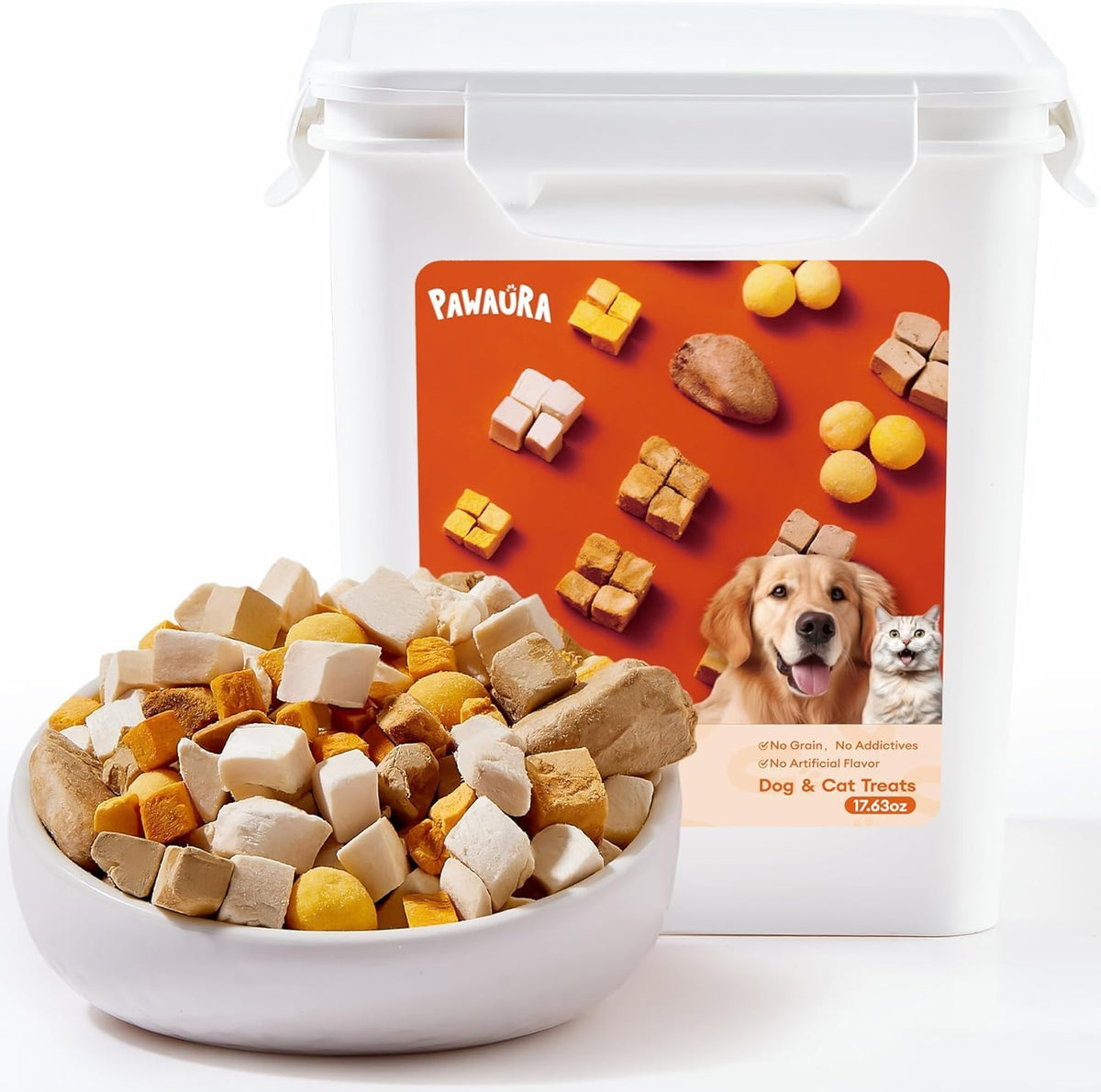 Freeze Dried Chicken Cats & Dogs Treats, High Protein Single Ingredient - No Additives | Grain Free | Training & Nutrition Supplements, Sealed Box, 1.1LB - Image 11