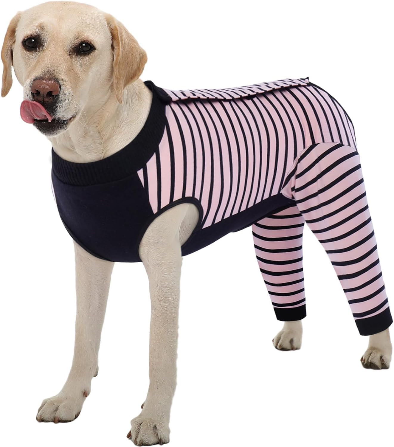 Kuoser Dog Recovery Suit for Back Legs,Soft Dog Surgery Suit with Dog Pants to Stop Licking,Dogs Recovery Sleeve Elbow Protector Pet Surgical Onesie for Abdominal Wounds Dogs Cone Alternative,Pink M - Image 14