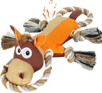 Machine washable premium indestructible dog toy in auburn color