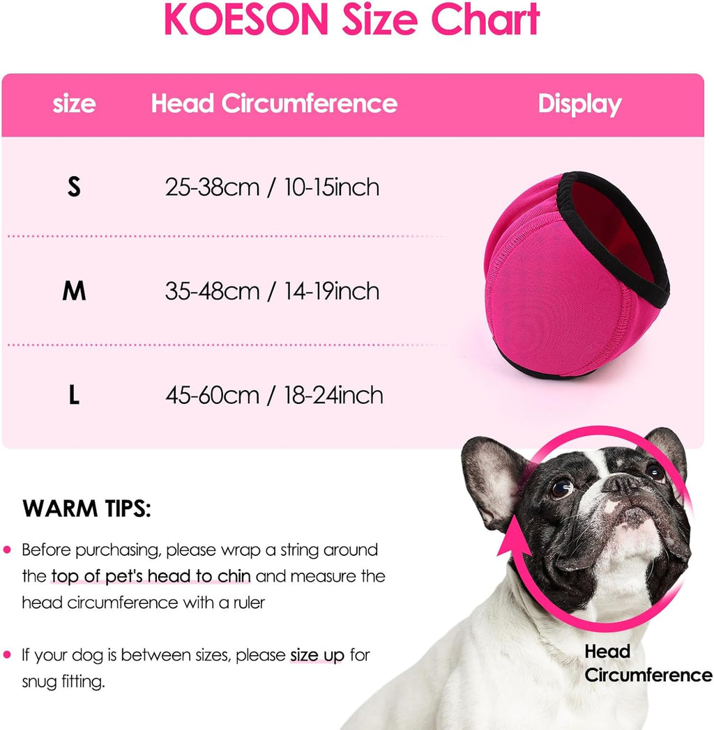 KOESON water resistant dog ear wraps protecting pet ears during a bath