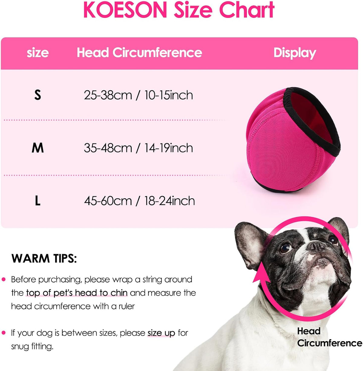 KOESON water resistant dog ear wraps protecting pet ears during a bath