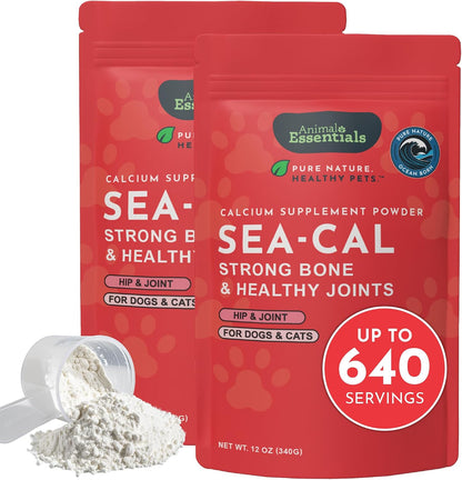 Animal Essentials Sea-Cal - Pure Seaweed Calcium Powder for Dogs with Magnesium, Joint Supplement for Dogs & Cats for Healthy Bones & Teeth, Joint Health, Vegan Icelandic Seaweed Calcium - 12 oz - Image 10