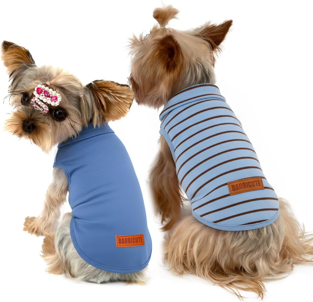 2 Pack Dog Sweater Clothes Soft Velvet Fabric Coat Dog Sweatshirt Sweaters for Small Medium Large Dogs Pullover Turtleneck Pet Puppy Clothes Cold Weather Warm Puppy Sweater - Image 14
