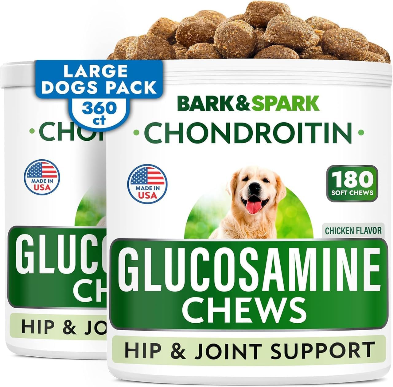 BARK&SPARK Advanced Calming Chews for Dogs - Hemp Chew + Melatonin - Anxiety Relief - Sleep Aid - Relaxing Treats - Stress Relief During Fireworks, Storms, Thunder, Barking - Image 10