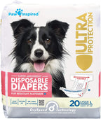 Small size female dog diaper with gathered leak proof edges