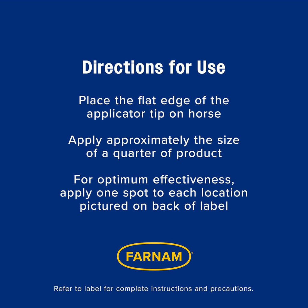 Farnam Equi-Spot, Horse Fly Control, Long-lasting Protection, 6 Applications, 12-Week Supply for One Horse - Image 9