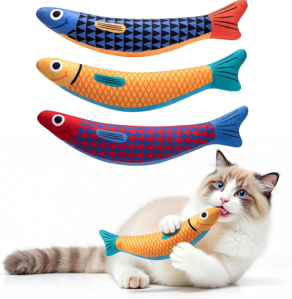 PetBusy Cat Toys with[5000mg A+Natural Catnip &Silvervine] [Baby Grade] Interactive Soft Chew Kicker Cat Toys for Indoor Cats & Kittens, [Crinkle &Bell] Fish Sound Toy, Drives Bored Cat Crazy with Fun - Image 11