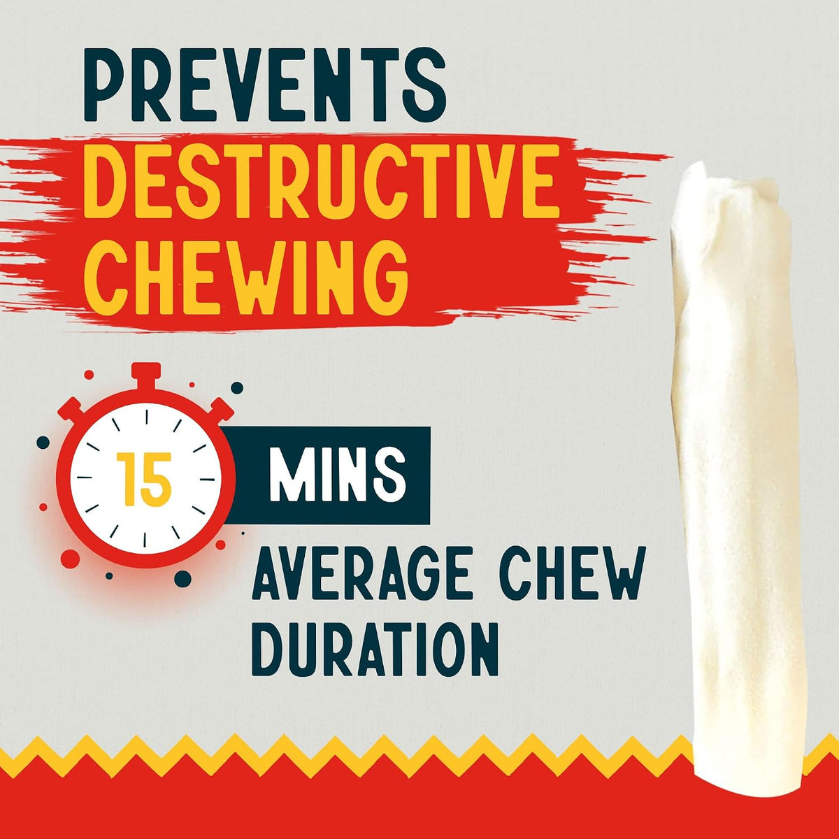 Canine Chews extra thick single ingredient rawhide rolls for puppies