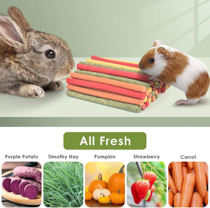 Natural rodent chew toys for teeth grinding and pet boredom relief close up view