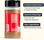 Barkbox savory beef meal topper packaging instructions and nutritional facts
