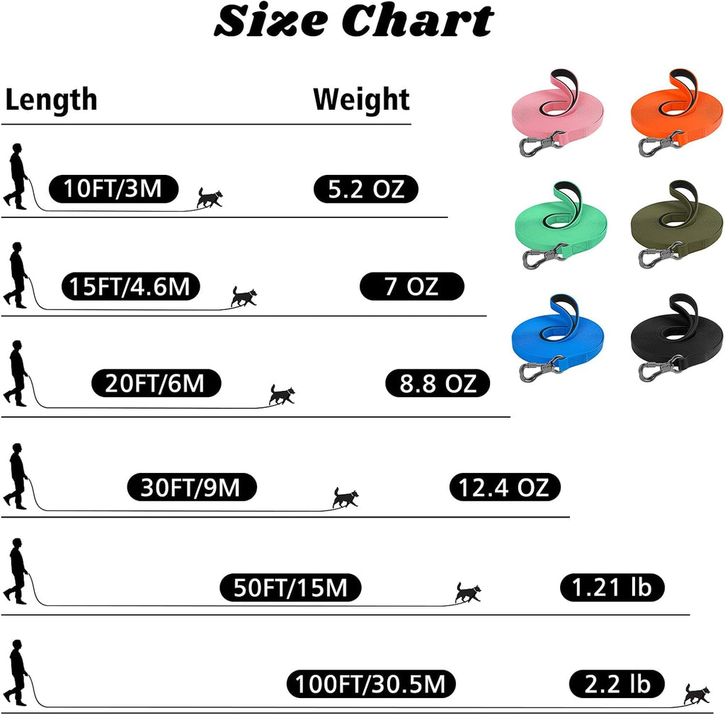 XiaZ long line training lead showing the bone shaped security clasp