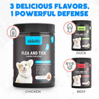 Okkobi pet wellness daily soft chews for flea tick and mosquito control