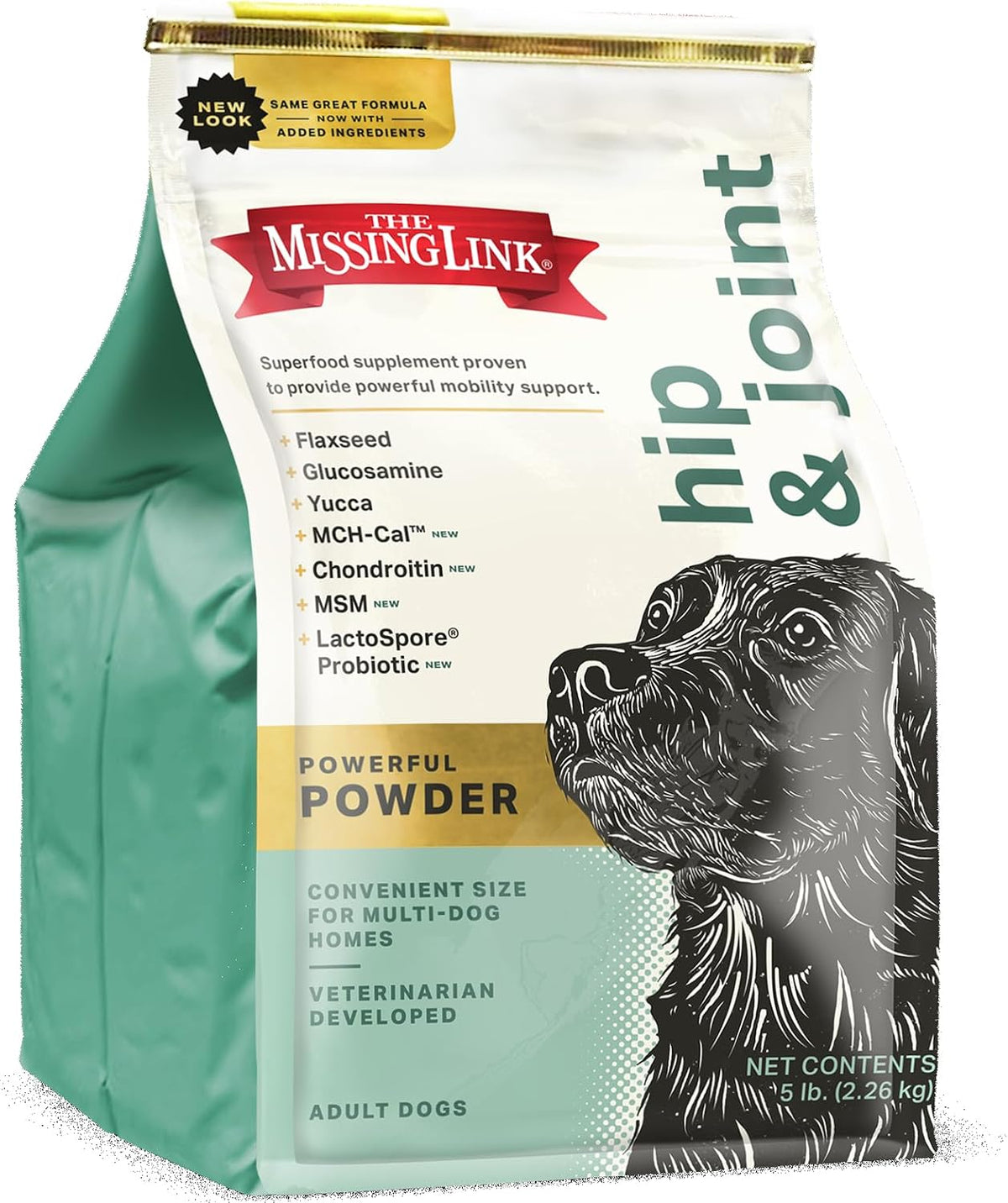The Missing Link Hip & Joint + Probiotics Supplement 1lb Bag - Superfood Powder for Dog Cartilage & Bone Health, Joint Mobility & Flexibility - Image 9