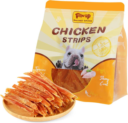 PAWUP Chicken Jerky Strips Dog Treats, Low Fat High Protein, Natural Chicken Dog Jerky, Training Treats for Small & Medium Dogs, 12.5 oz - Image 12