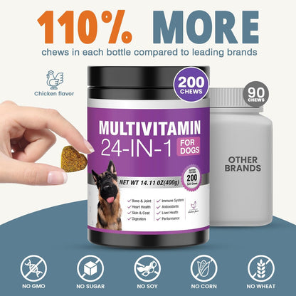 TTLXBL dog health supplements with probiotics for digestive wellness