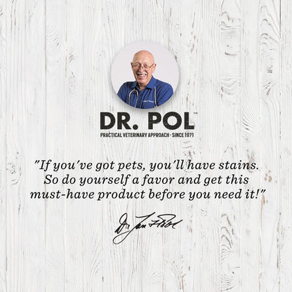 Dr. Pol pet stain remover bottle isolated on white