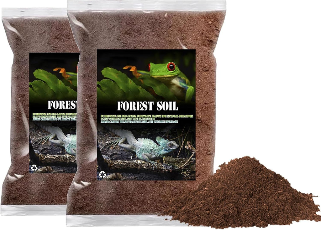 BNOSDM Reptile Soil Substrate Fluffy Small-Strand Reptile Substrate and Snake Bedding Clean Natural Terrarium Bedding for Lizards Snakes Tortoises Tarantulas - Image 9