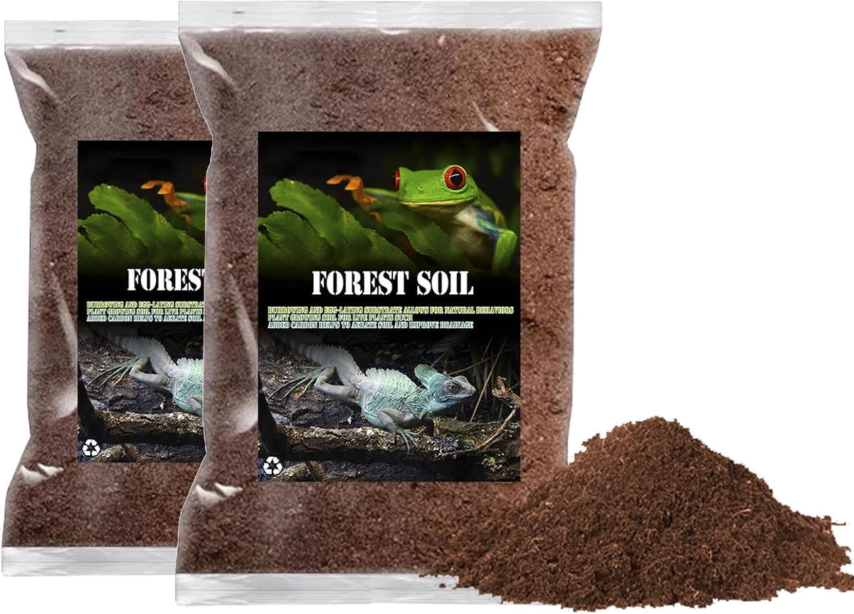 BNOSDM Reptile Soil Substrate Fluffy Small-Strand Reptile Substrate and Snake Bedding Clean Natural Terrarium Bedding for Lizards Snakes Tortoises Tarantulas - Image 9
