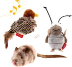 GiGwi Interactive Cat Toys Squeaky, Stimulated Chirping Bird Toy Making Noise,Automatic Chirp Bird Cat Toy with Feather Tail, Melody Chaser Play and Squeak Kitten Toy for Boredom - Image 9