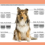 Heat resistant ceramic dog grooming blades pack of three for professional pet salons