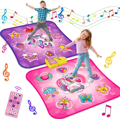 Terramus kids dance mat front view with LED lights
