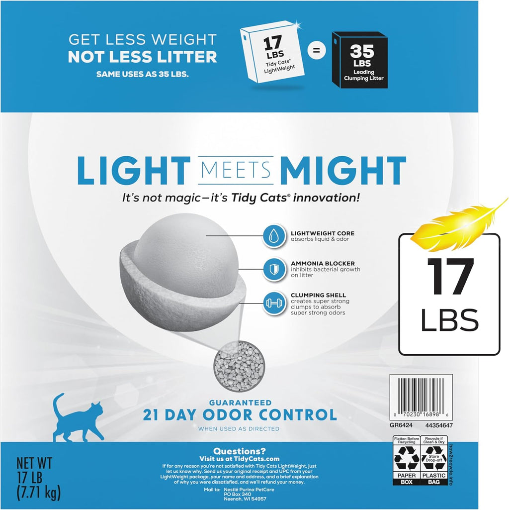 Purina Tidy Cats instant action odor control label showcase