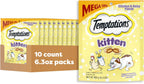 Temptations Kitten Treats Classic Crunchy and Soft Cat Treats Variety Pack, 6.3 oz. Pouches (Pack of 4) - Image 14