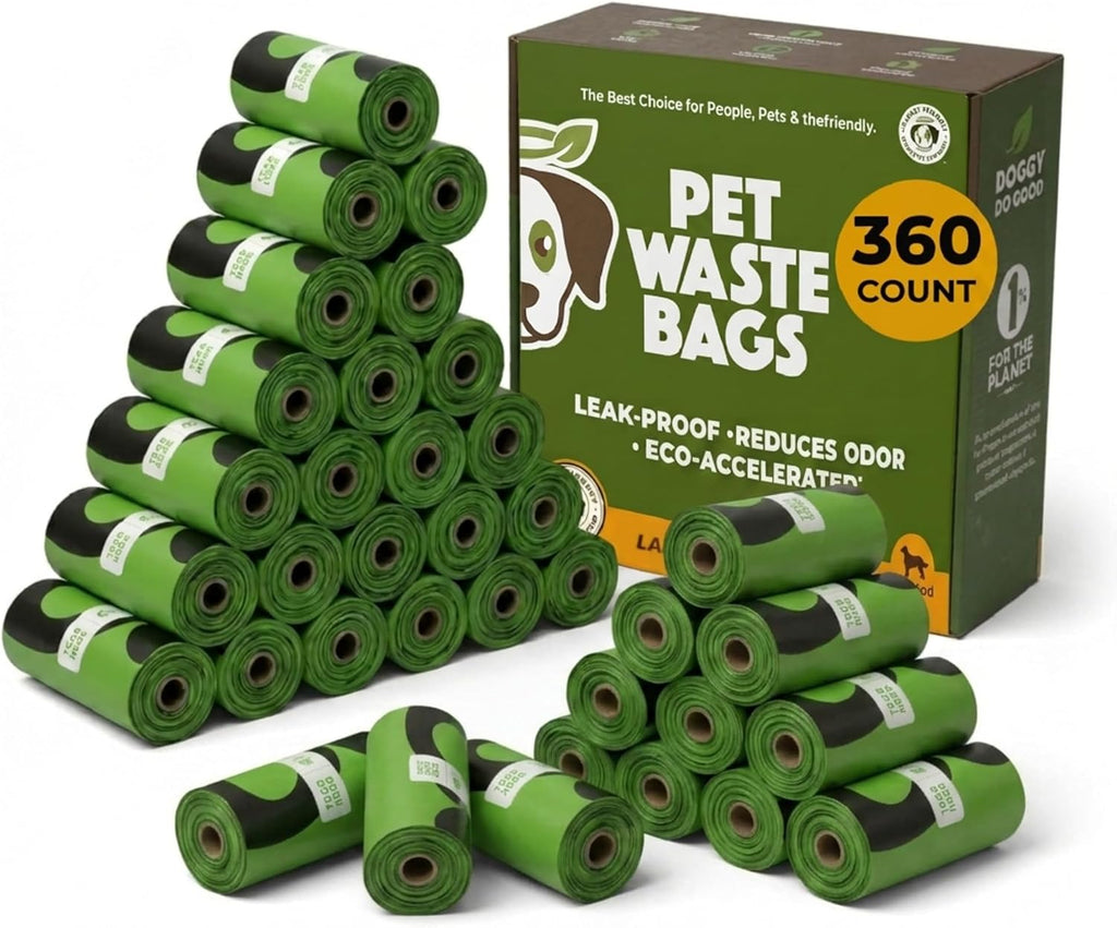 Doggy Do Good - 180 Count, Heavy Duty Poop Bags for Dogs - Standard Size - Dog Waste Bags Made with 50% Recycled Plastic + 15% Biobased Material - Landfill-Friendly, Unscented, Leak-Proof - Image 10