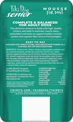 Tiki Dog Seniors Mousse Wet Dog Food, Chicken, Lamb & Pumpkin Recipe, 3.5 oz. Pouch (12 Count) - Image 3