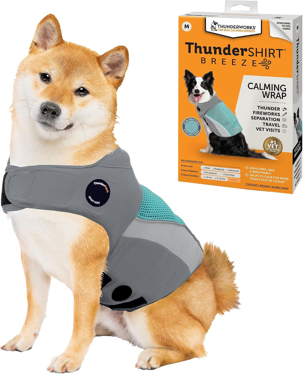 ThunderShirt Breeze for Dogs, Large, Sky Blue, Extra Breathable Mesh Fabric, Dog Anxiety Relief Vest for Every Day Stress & Calming During Thunder Storms and Fireworks - Image 10