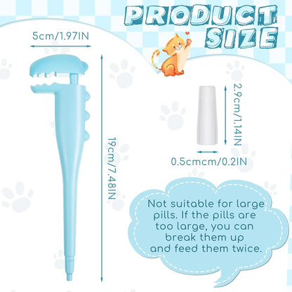 Close up of the soft silicone tip on the Reallnaive dog piller shooter.