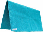 Thick sweat absorbing Majestic Ally western saddle blanket in turquoise color variant
