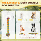 Duocharm tug of war dog toy for small and medium breeds indoor dental health care