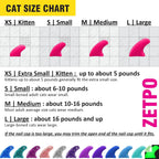 Zetpo cat nail caps medium size box with glue and applicators