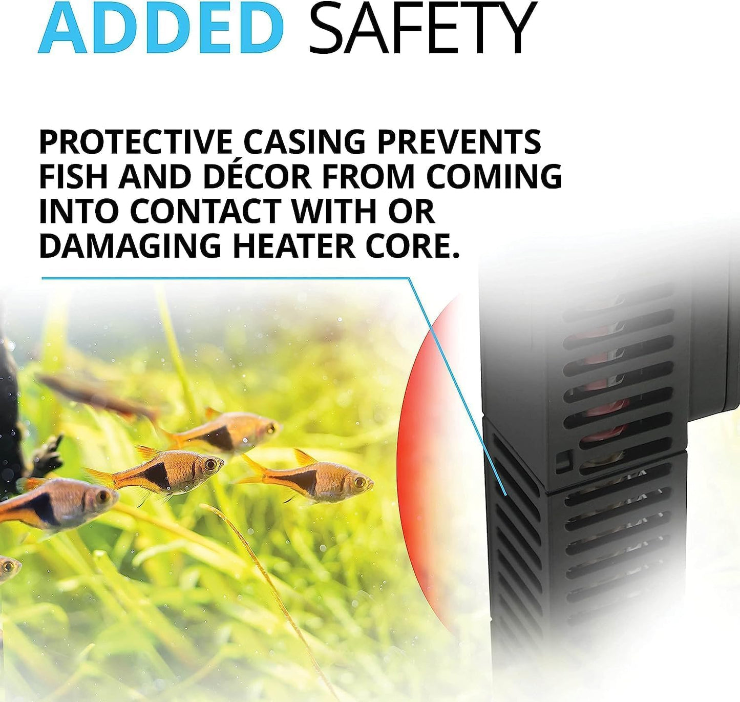 Fluval E300 electronic heater submersible design