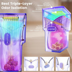 Ayvfirex portable pet waste disposal bin with rotary knob