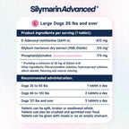 Liver Health Supplement for Large Dogs - Milk Thistle for Dogs Liver Support with S-Adenosylmethionine (Same) & Silybin - 30 Tablets - Image 9