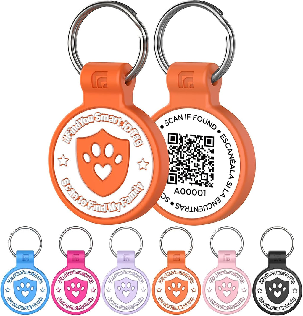 Silicone Cat Tags Personalized Small for Pet Collars, QR Code Cat Name Tags, Scan Location Alerts, Purple S - Image 12