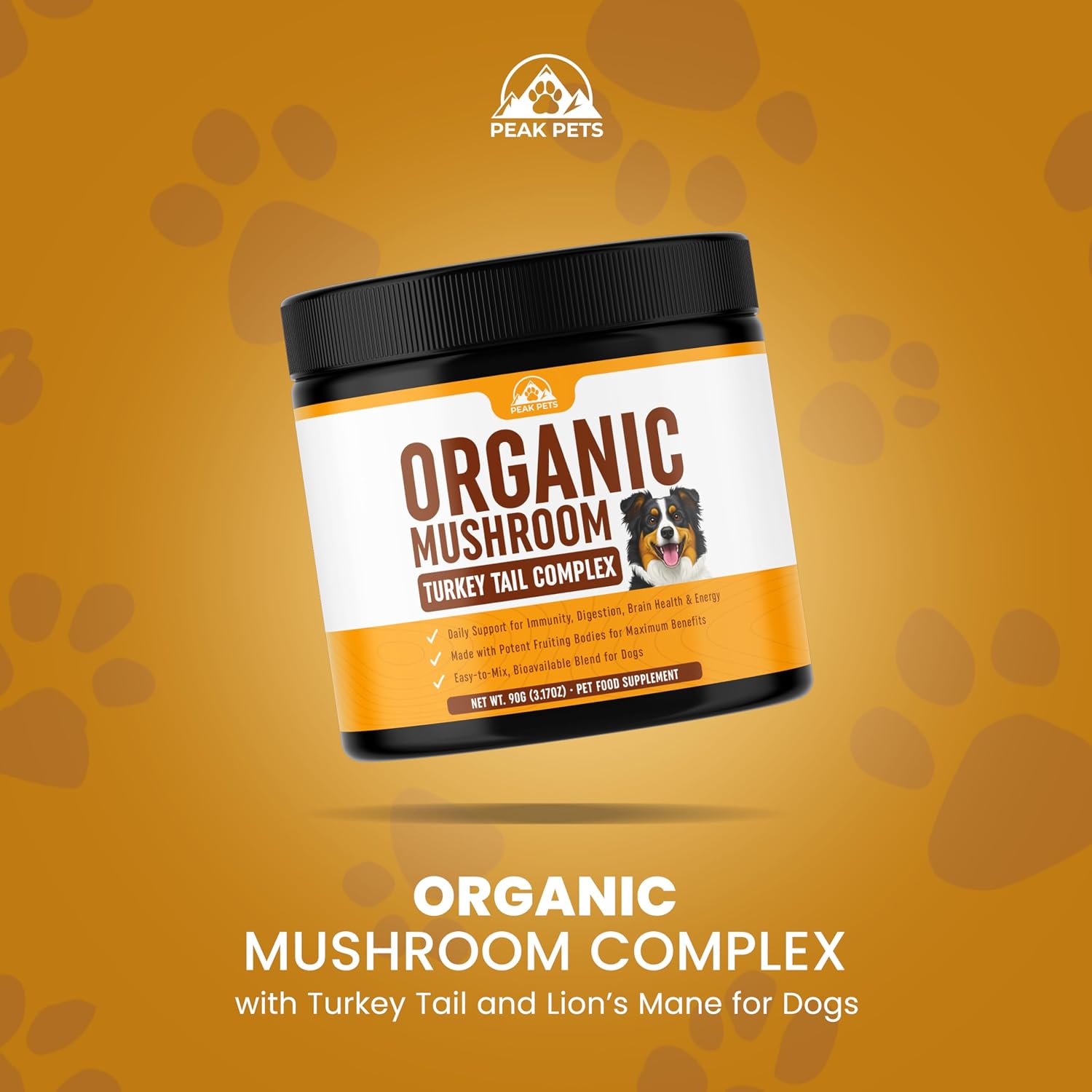 Premium USA imported dog health supplement for brain health and digestion support.