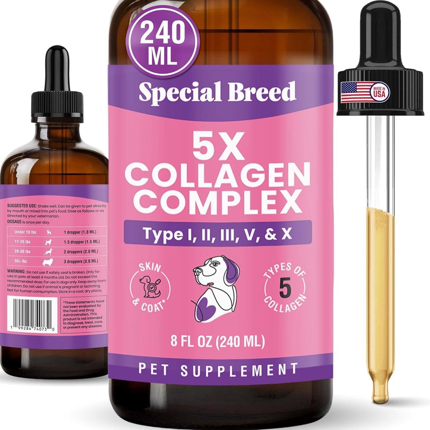Special Breed premium pet supplement for bone density and immune system defense