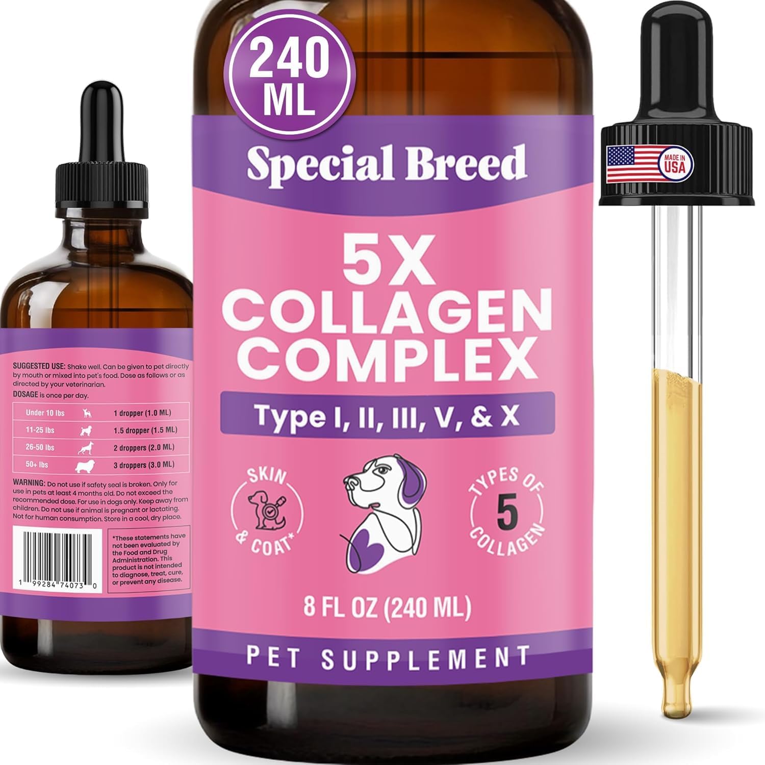 Special Breed premium pet supplement for bone density and immune system defense