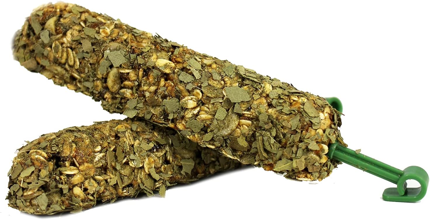 Exotic Nutrition eucalyptus chew sticks hanging hook detail