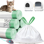 AWoHH cat litter box liners front view heavy duty automated pet waste bags