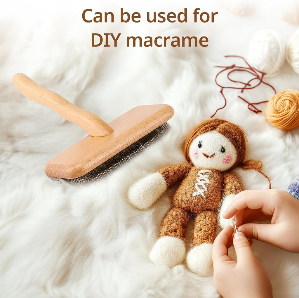 Haetyieh sheepskin brush cleaning carpet pile