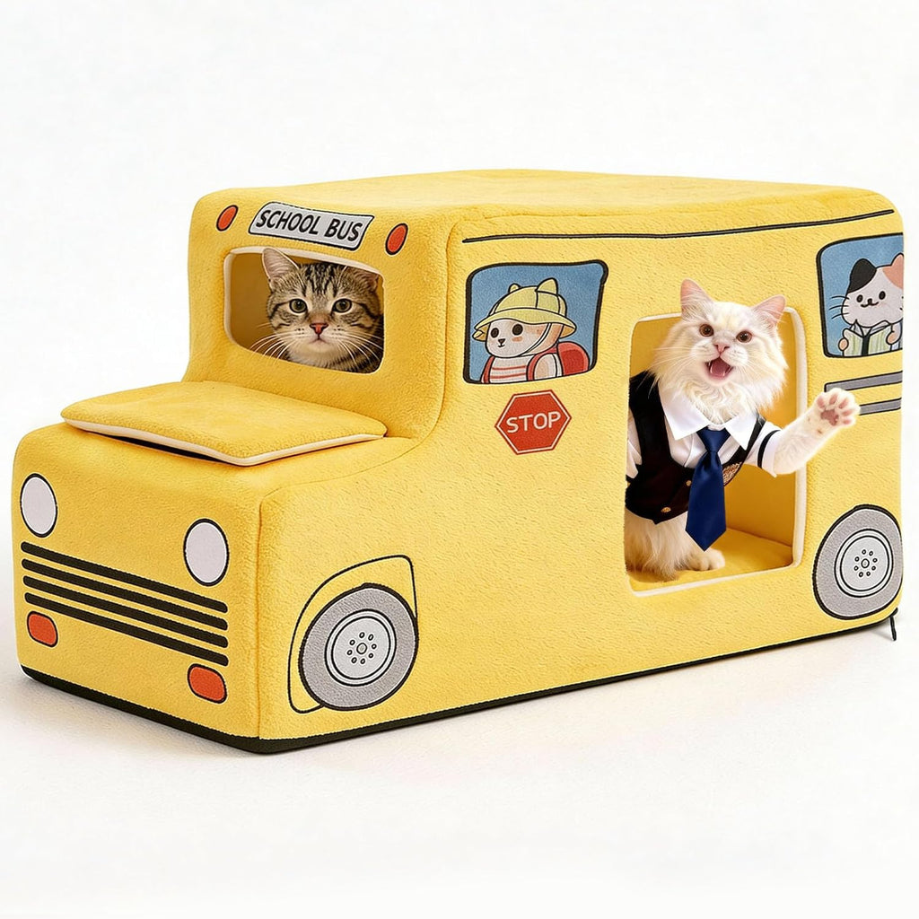 Cute Cat Beds Kitten Beds, Soft Small Dog Beds, Washable Pet Beds for Puppy and Kitty, Funny Supercar Cat Toys, 24 Inch - Image 10