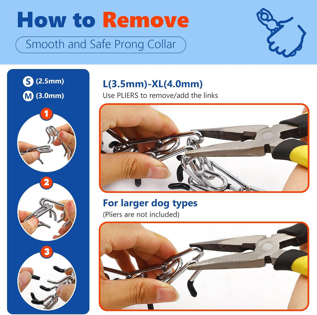 Supet training collar showing extra link component